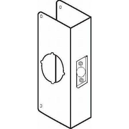 DON-JO Classic Wrap Around for Thick Doors with 2-3/4" Backset and 2" Door CW20010B